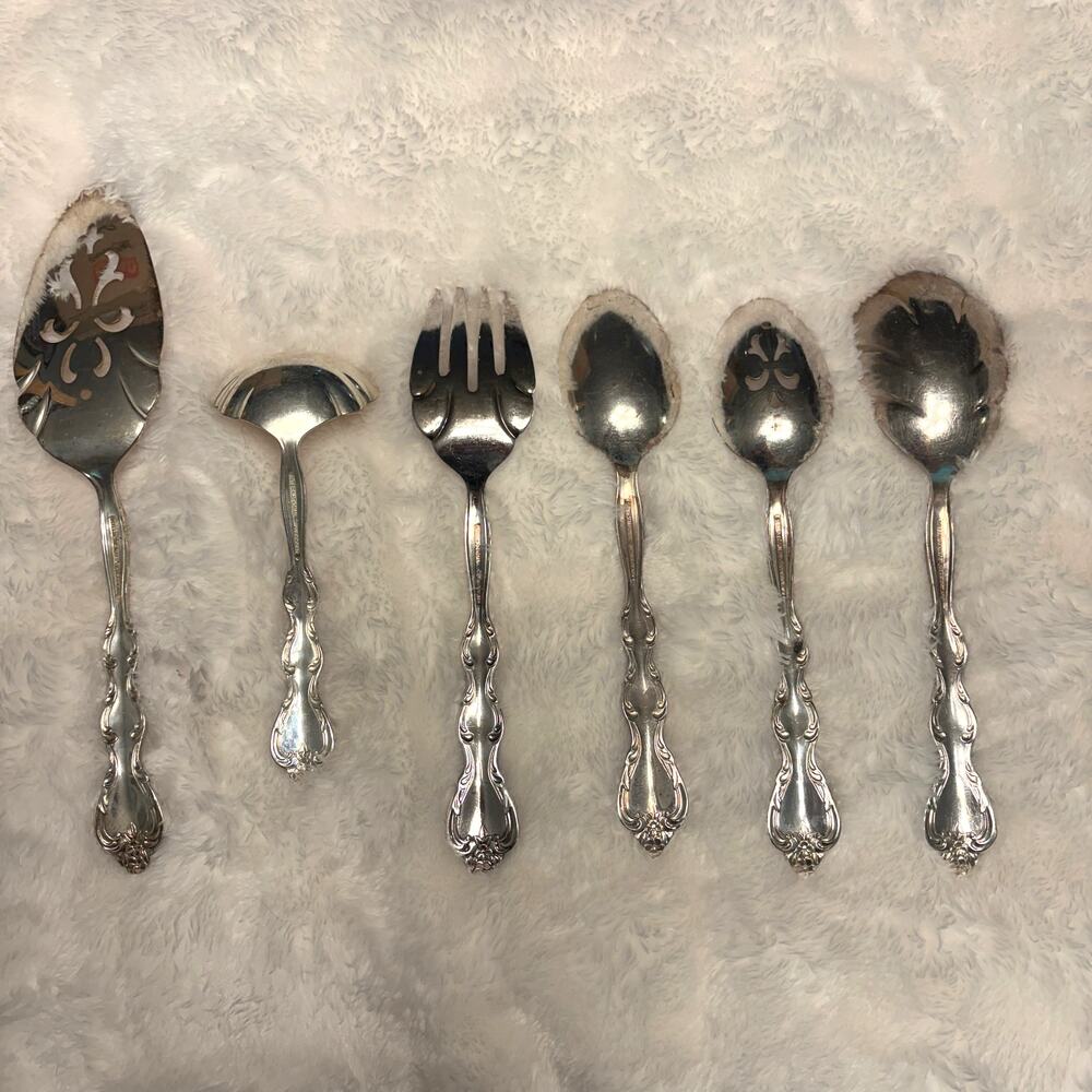 International Silverplate Interlude Servware Set 5 Serving Utensils Spoon Fork